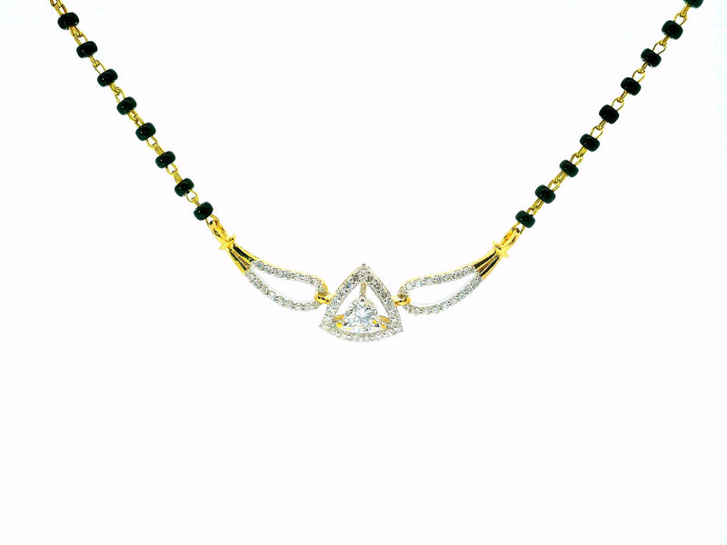 Tranquil Trillion Lab Grown Diamond Mangalsutra