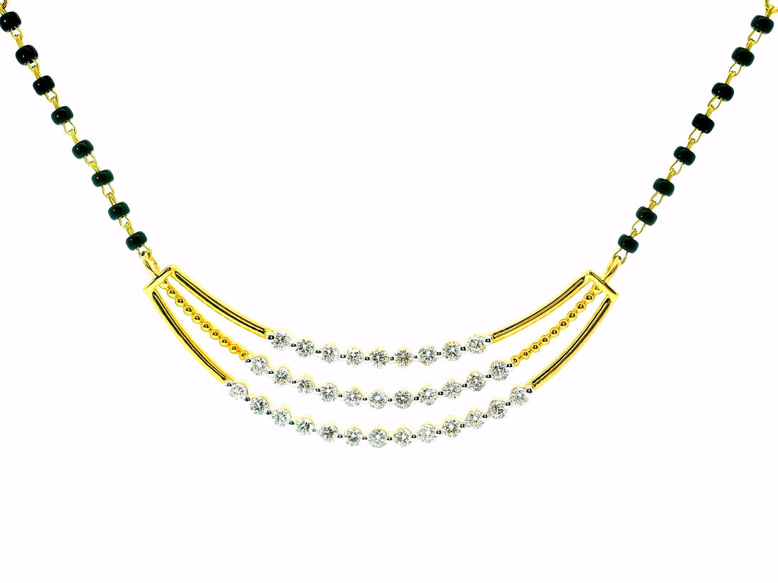 Regal Cascade Lab Grown Diamond Mangalsutra