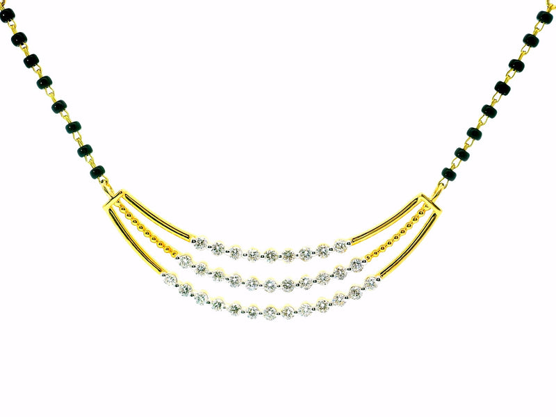 Regal Cascade Lab Grown Diamond Mangalsutra