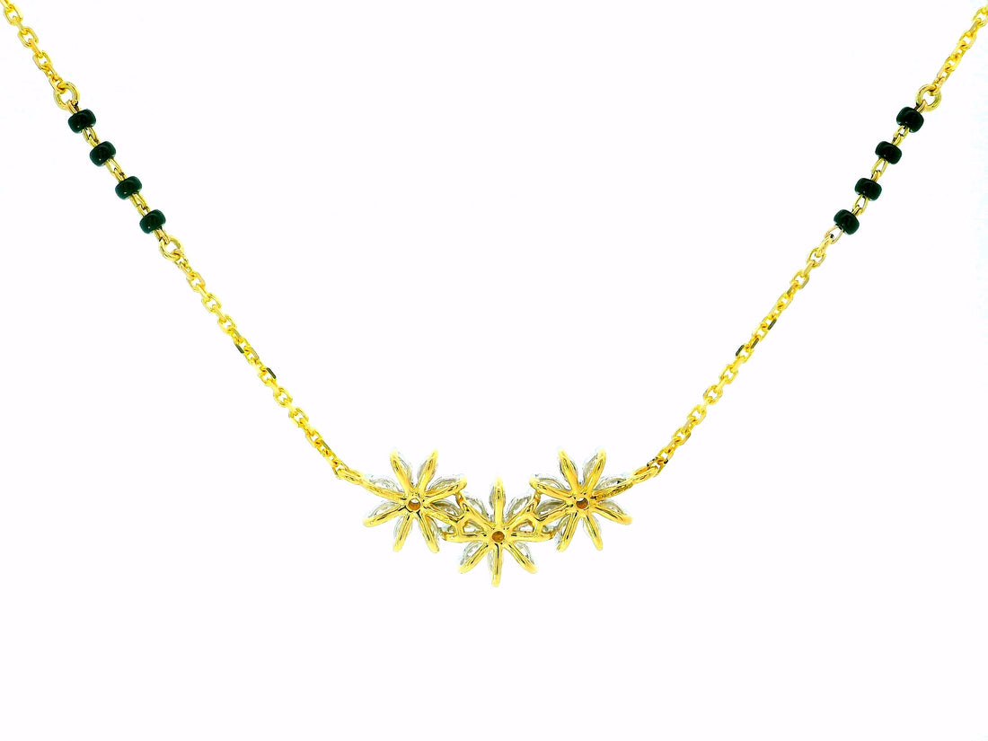 Floral Symphony Lab Grown Diamond Mangalsutra