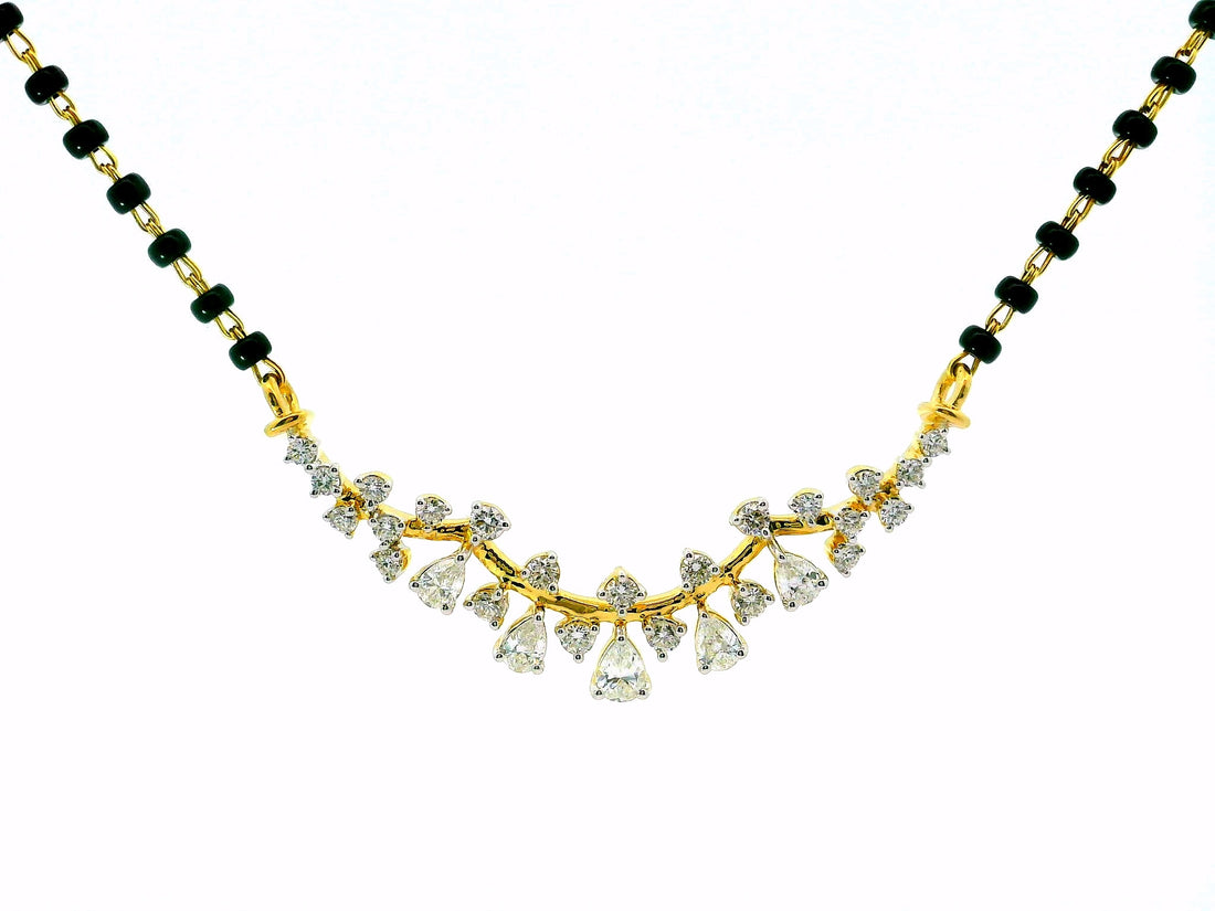 Cascading Elegance Lab Grown Diamond Mangalsutra