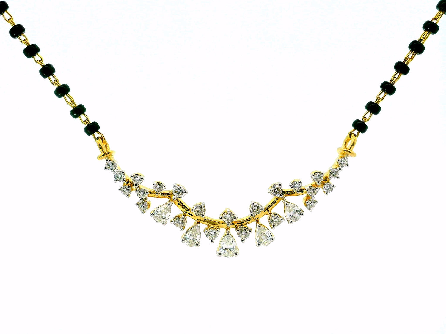 Cascading Elegance Lab Grown Diamond Mangalsutra