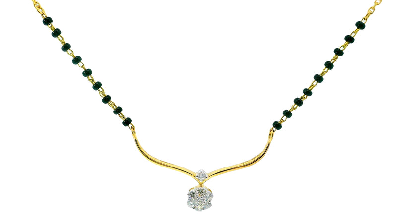 Graceful Bloom Lab Grown Diamond Mangalsutra