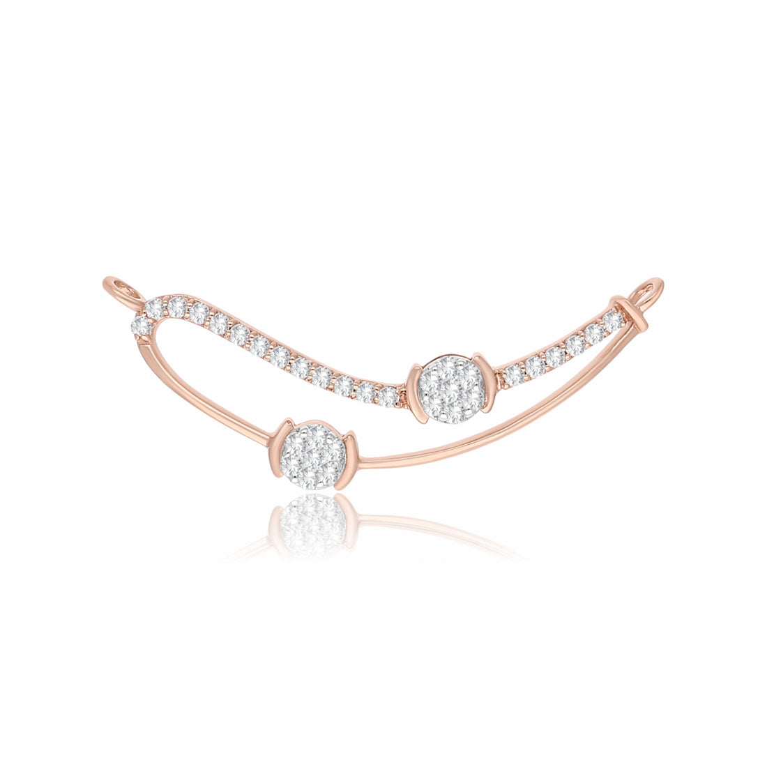 Divinara Curve Lab Grown Diamond Mangalsutra