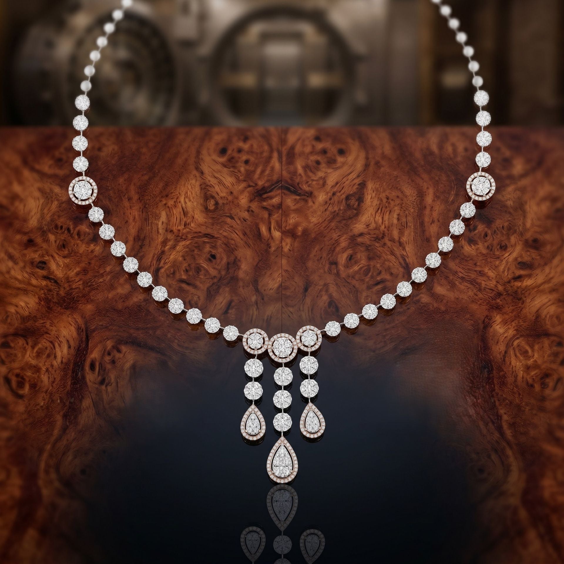 Dazzling Lab Grown Diamond Teardrop Necklace