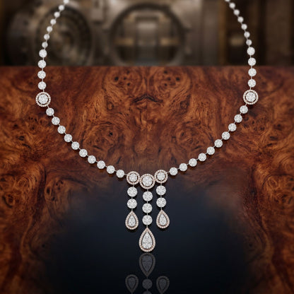 Dazzling Lab Grown Diamond Teardrop Necklace