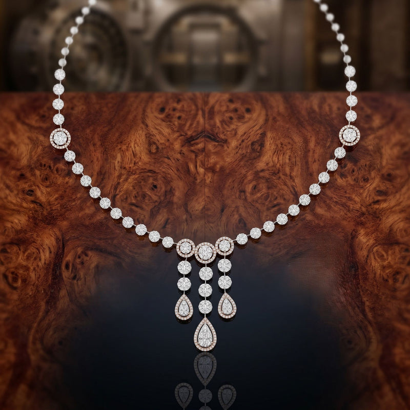 Dazzling Lab Grown Diamond Teardrop Necklace