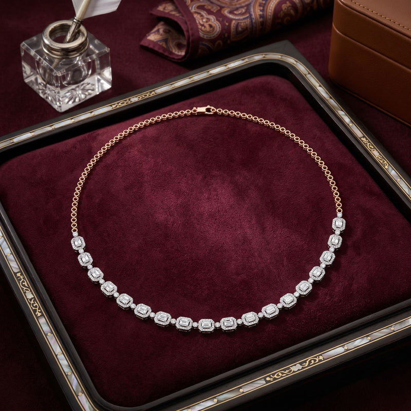 Glint Halo Lab Grown Diamond Necklace