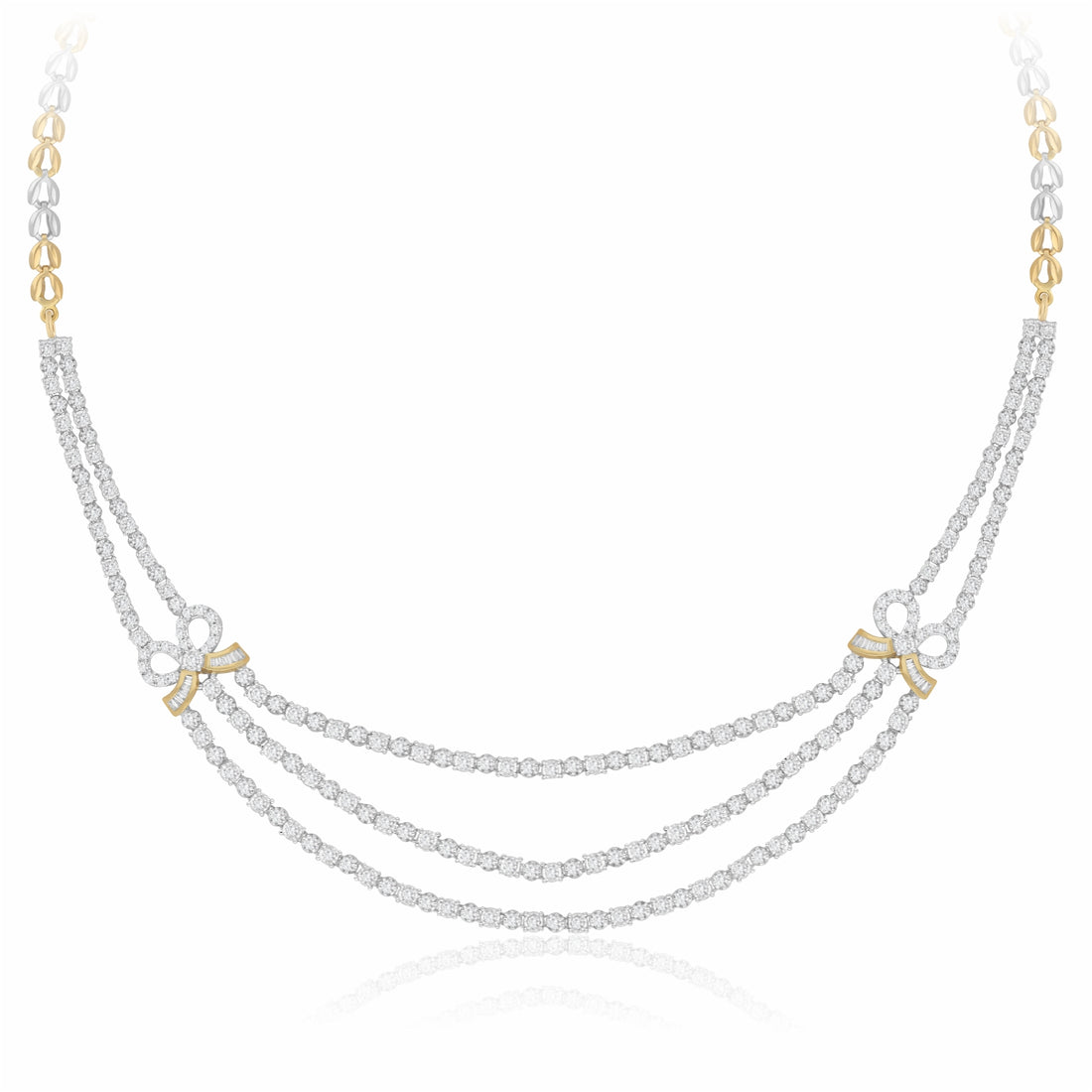 Bowed Grace Lab Grown Diamond Necklace