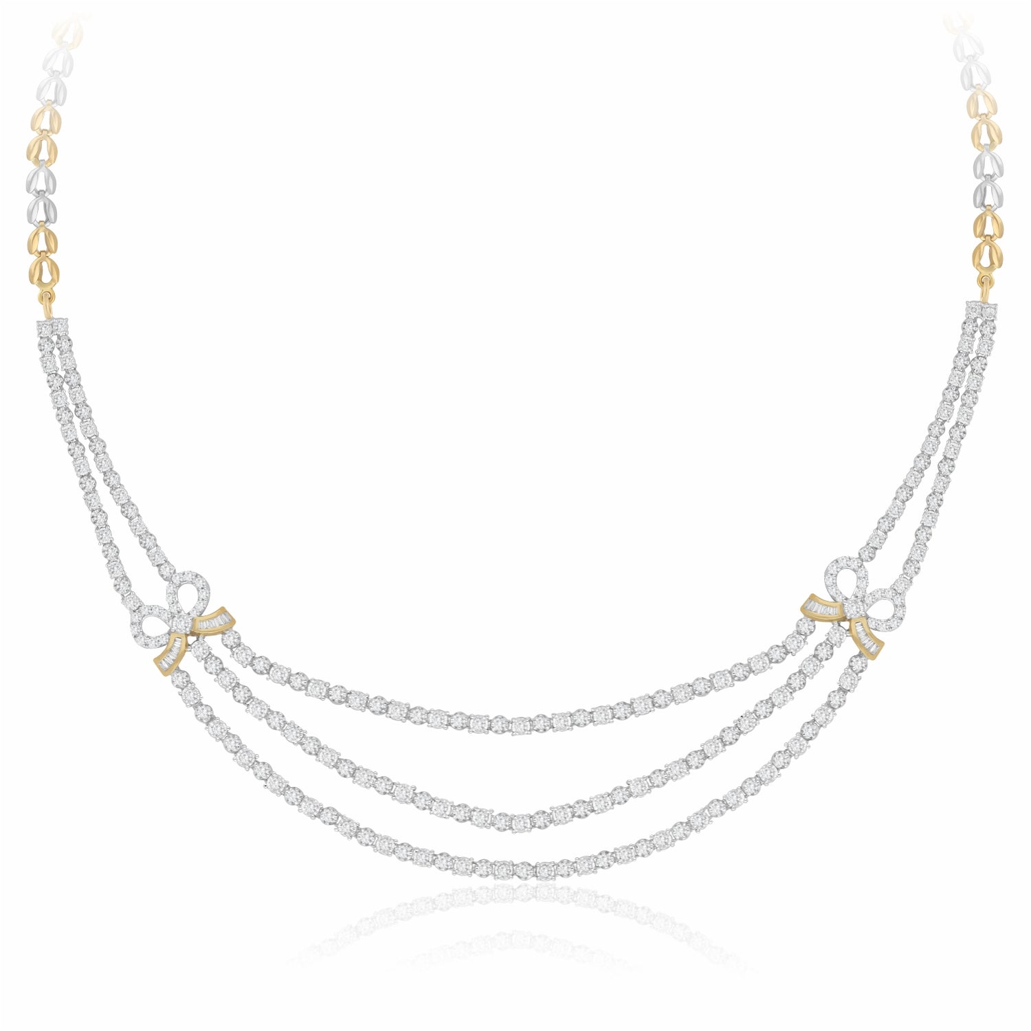 Bowed Grace Lab Grown Diamond Necklace