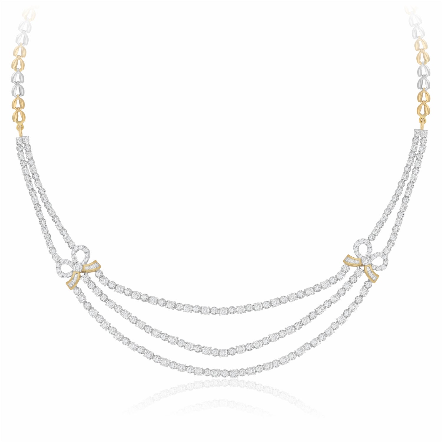 Bowed Grace Lab Grown Diamond Necklace