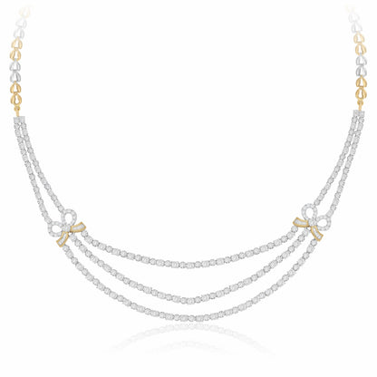 Bowed Grace Lab Grown Diamond Necklace