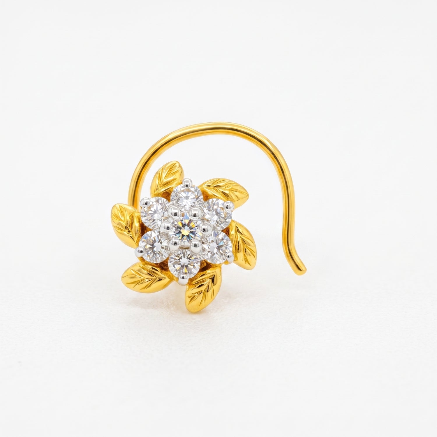Blooming Elegance Lab Grown Diamond Nosepin