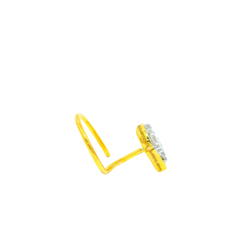Sparkling Dewdrop Lab Grown Diamond Nosepin