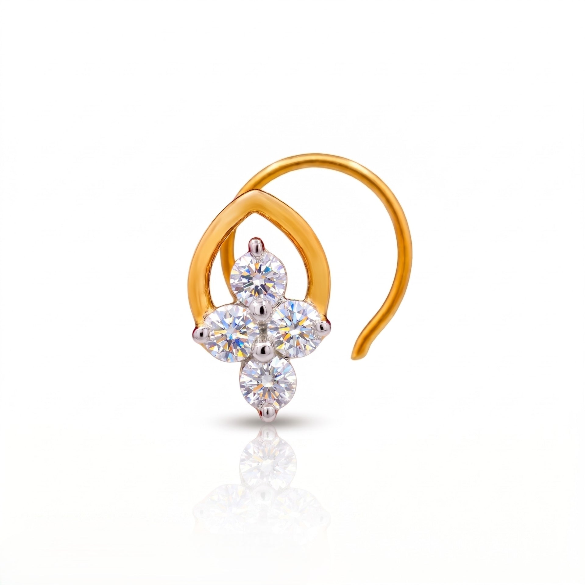 Blossom Grace Lab Grown Diamond Nosepin