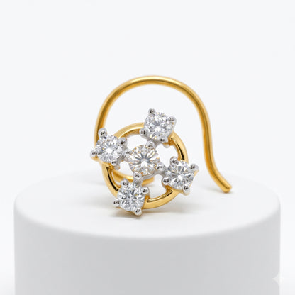 Celestial Bloom Lab Grown Diamond Nosepin