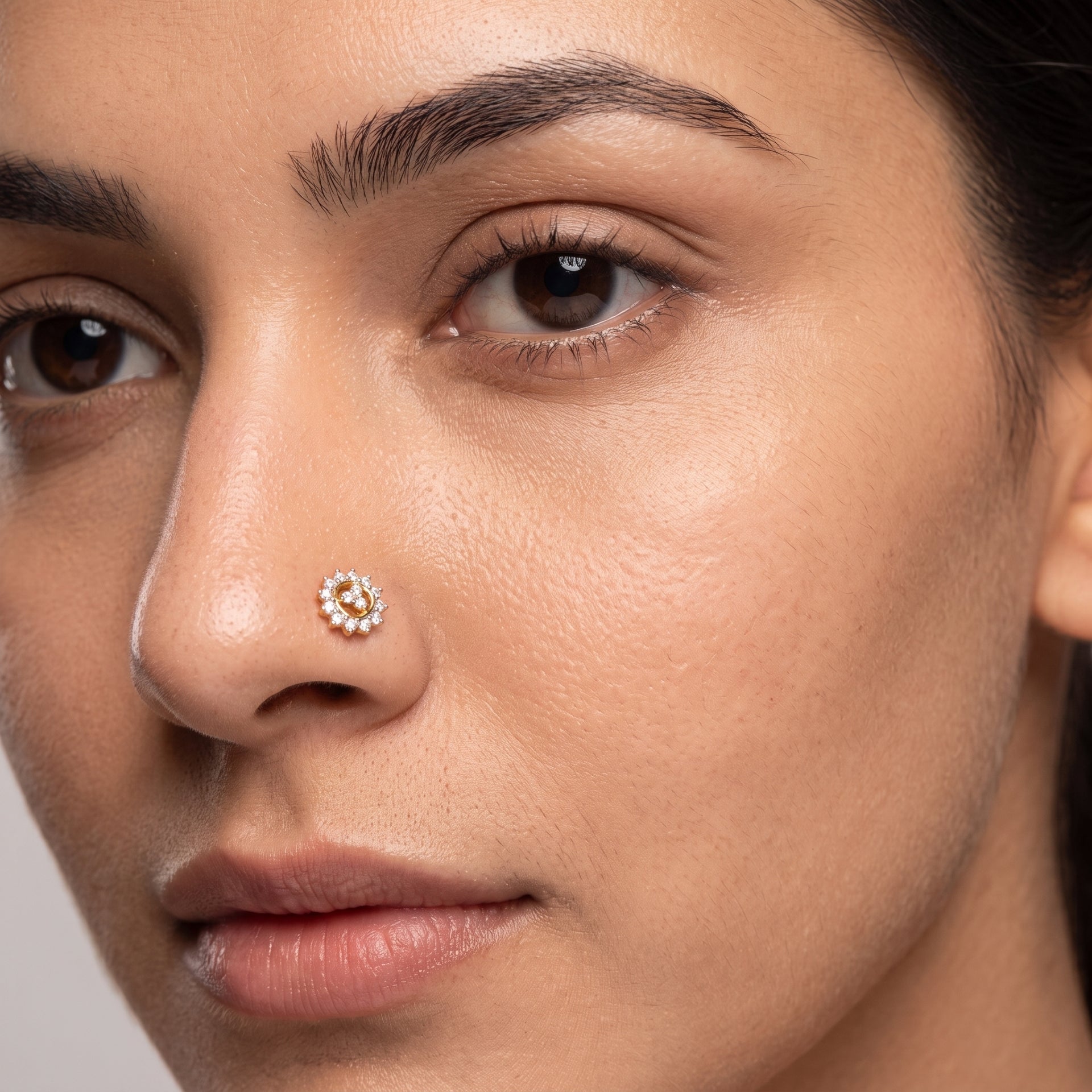A close-up of a woman&