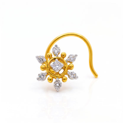 Celestial Blooming Lab Grown Diamond Nosepin