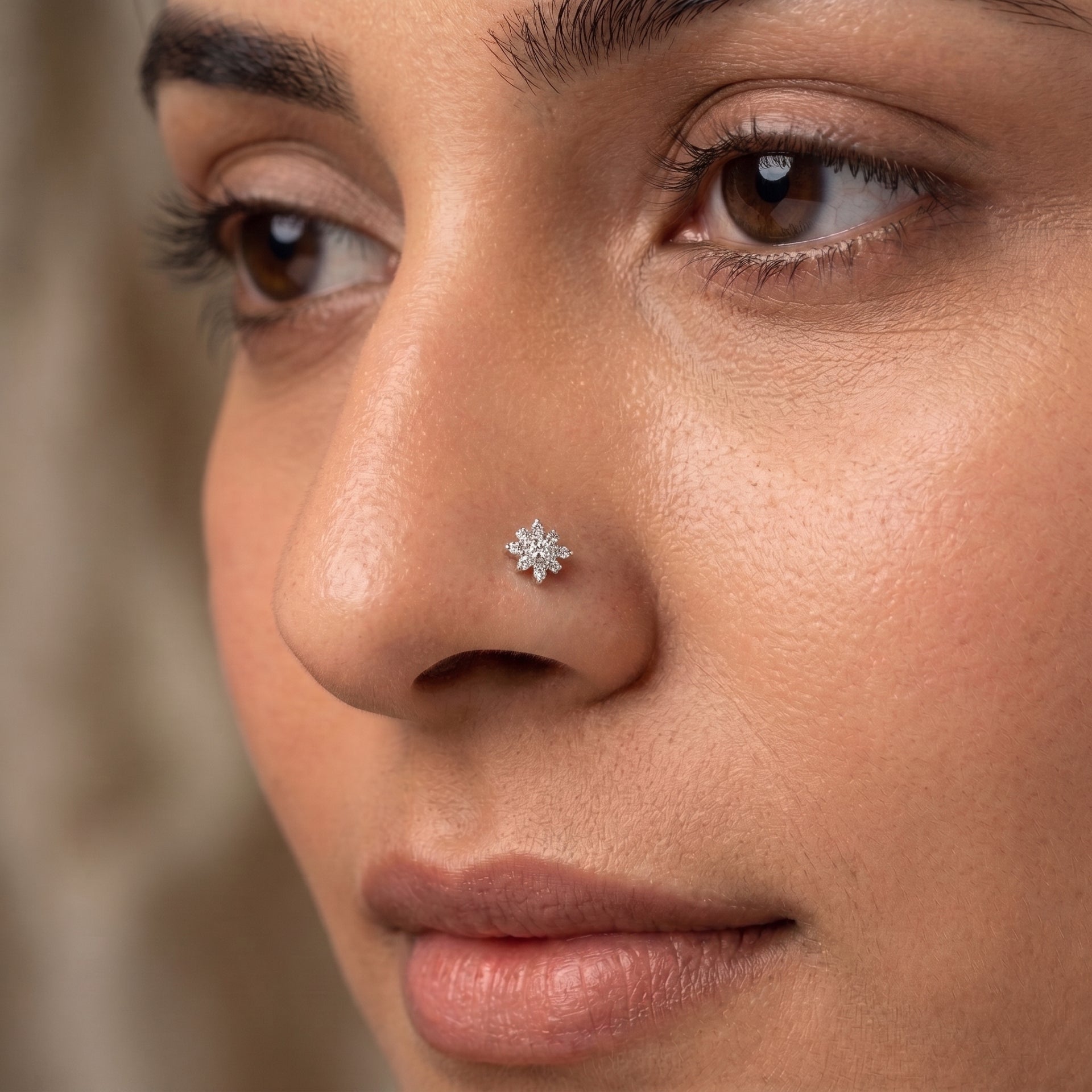 A close-up of a woman&