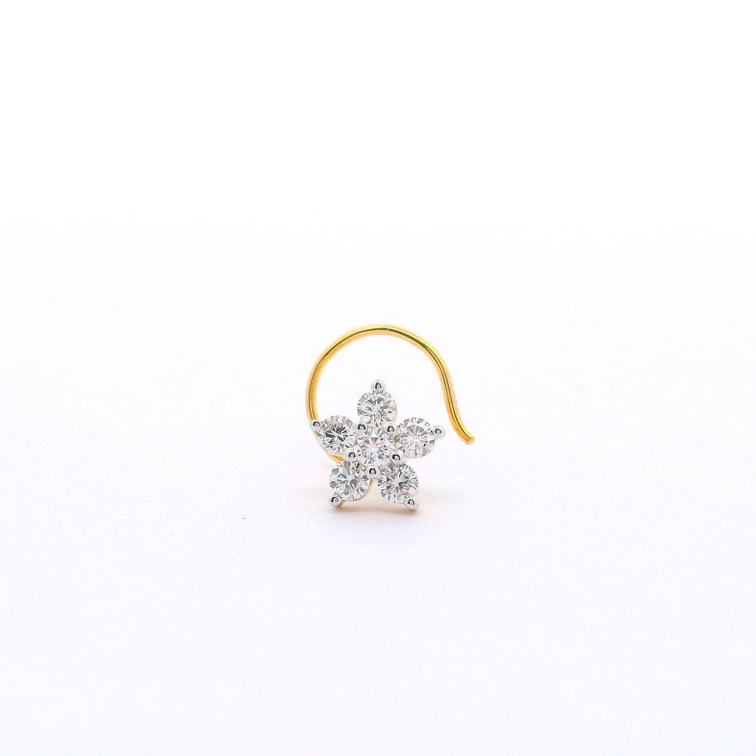 Whimsical Bloom Lab Grown Diamond Nosepin
