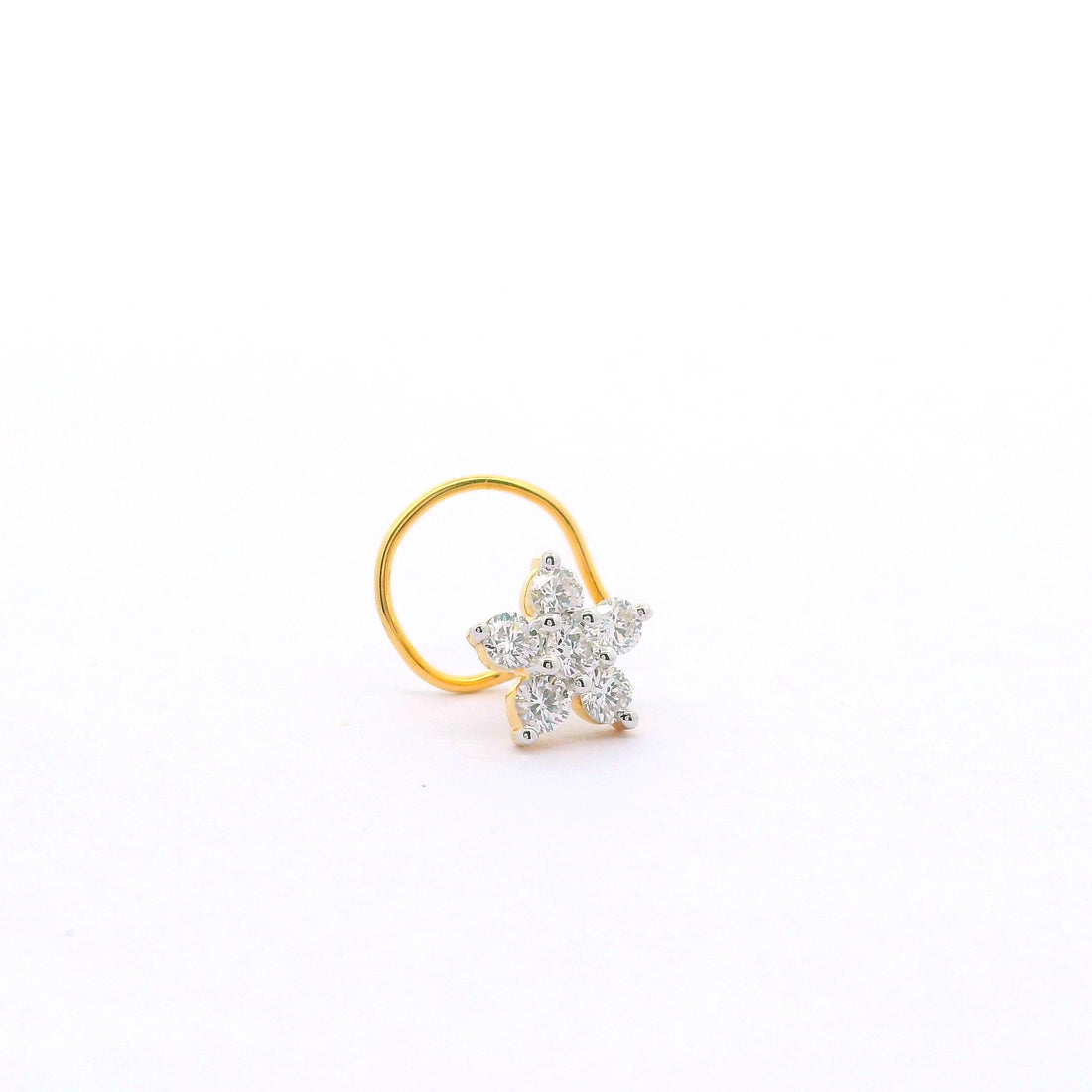 Whimsical Bloom Lab Grown Diamond Nosepin