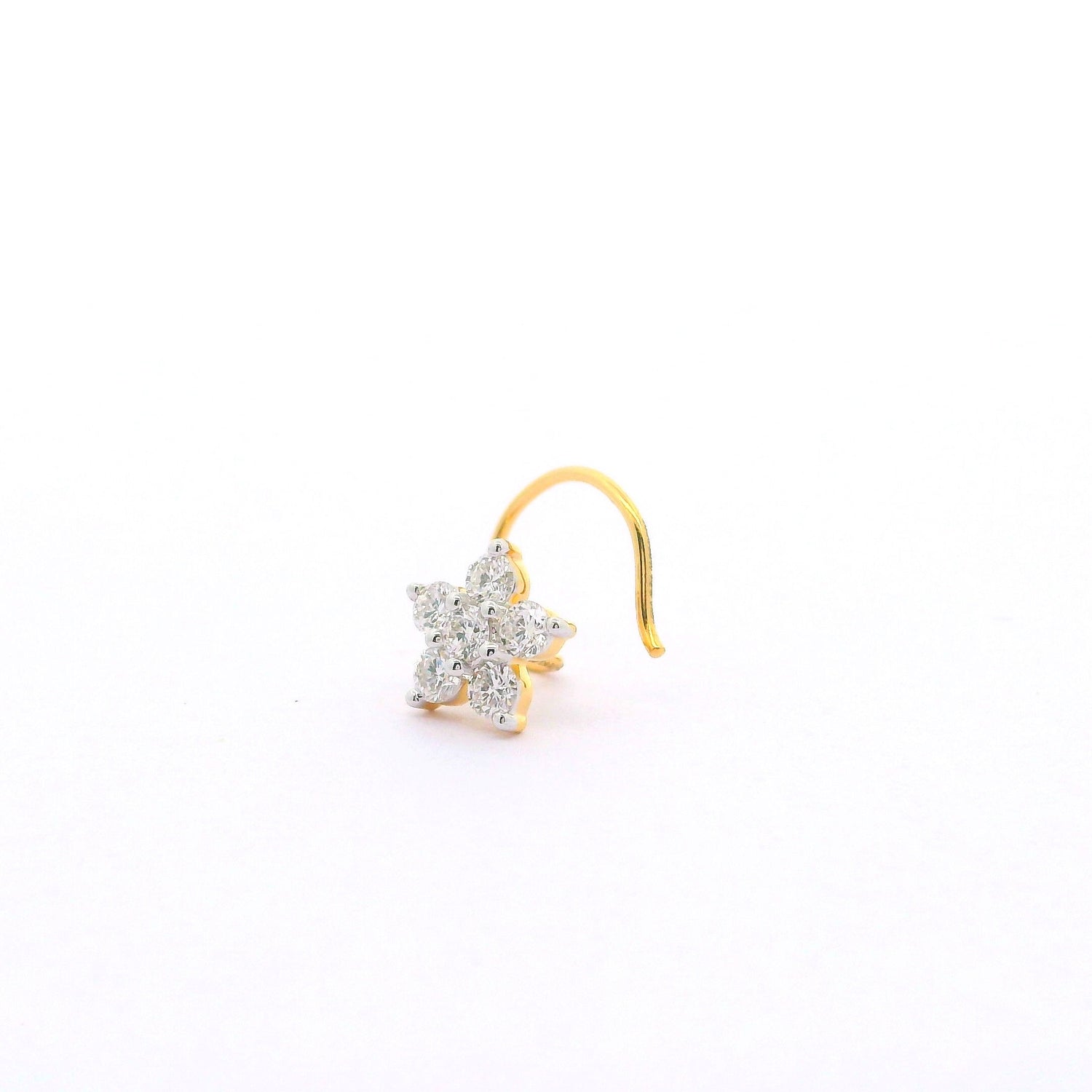 Whimsical Bloom Lab Grown Diamond Nosepin
