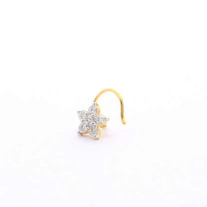 Whimsical Bloom Lab Grown Diamond Nosepin