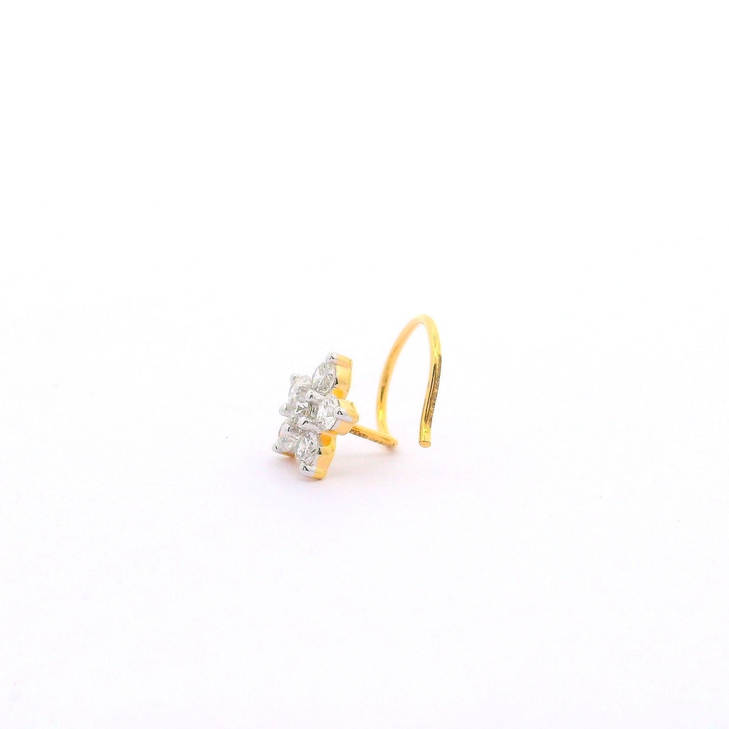 Whimsical Bloom Lab Grown Diamond Nosepin