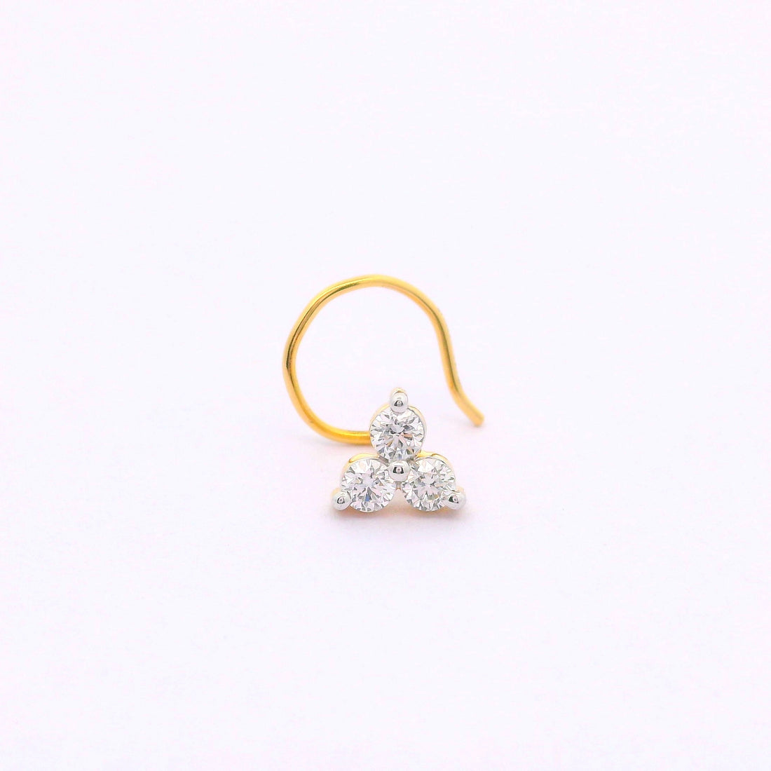 Harmony Triad Lab Grown Diamond Nosepin
