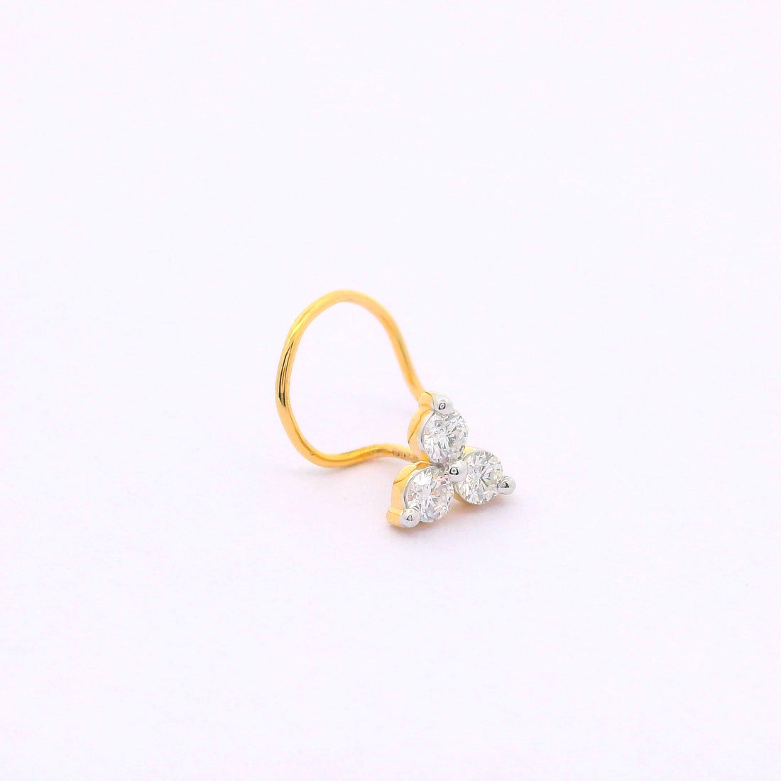 Harmony Triad Lab Grown Diamond Nosepin