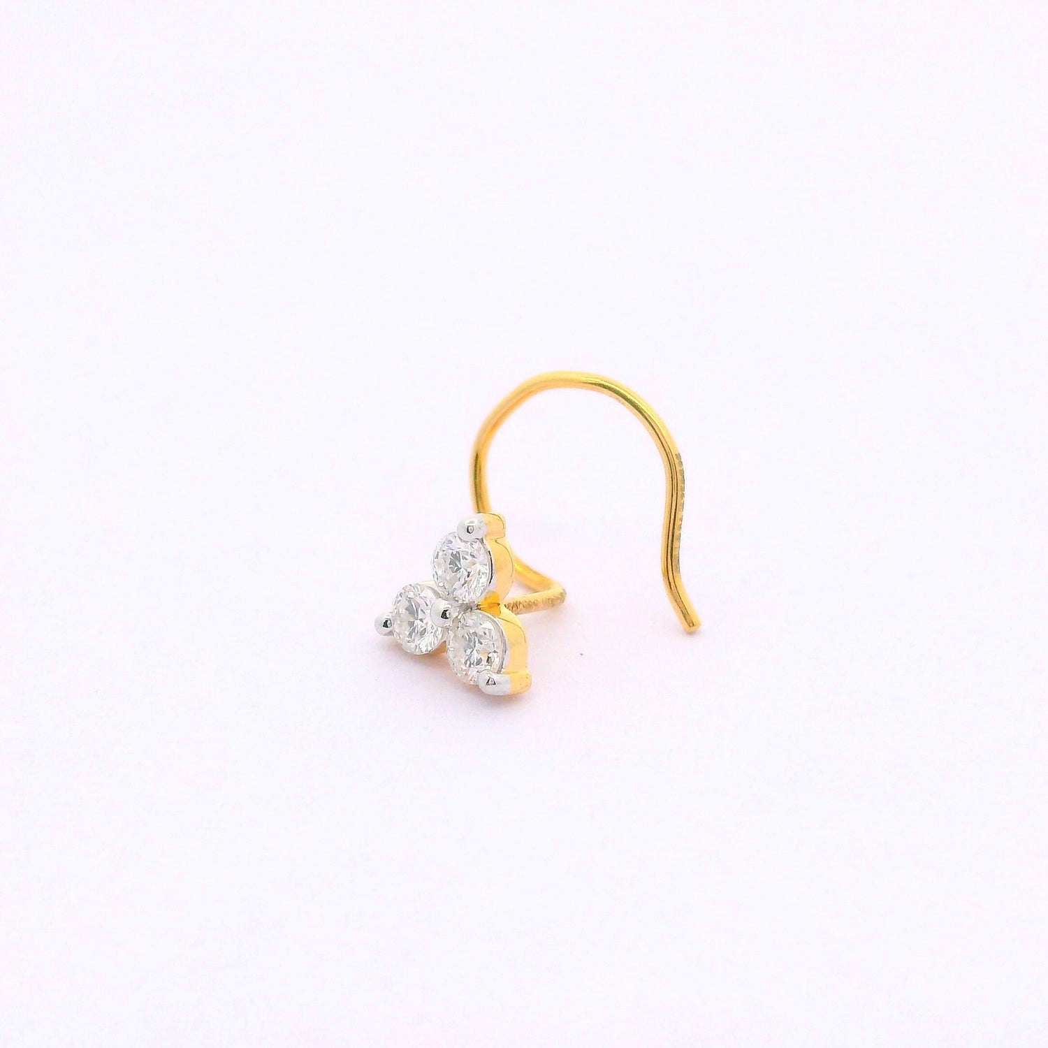 Harmony Triad Lab Grown Diamond Nosepin