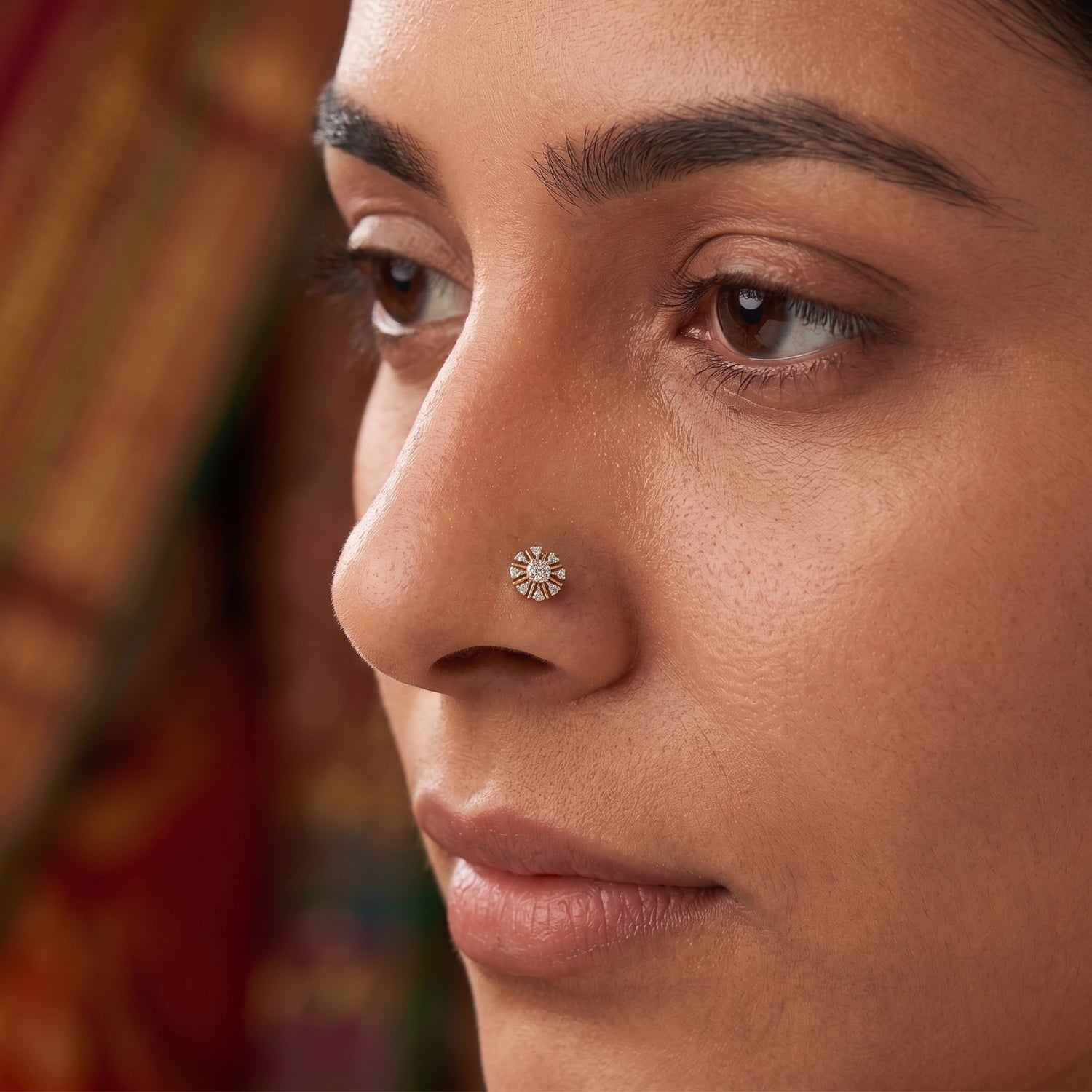A close-up of a woman&