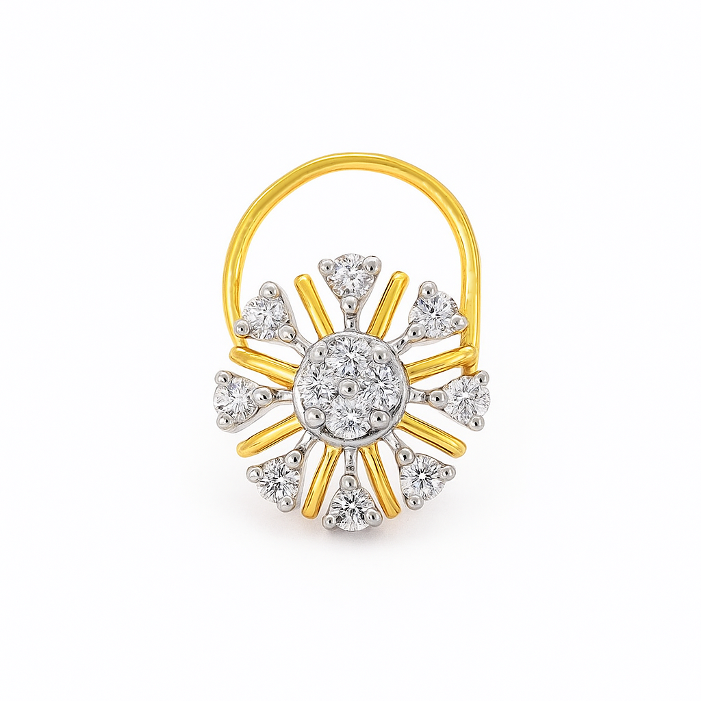 Solar Flare Lab Grown Diamond Nosepin