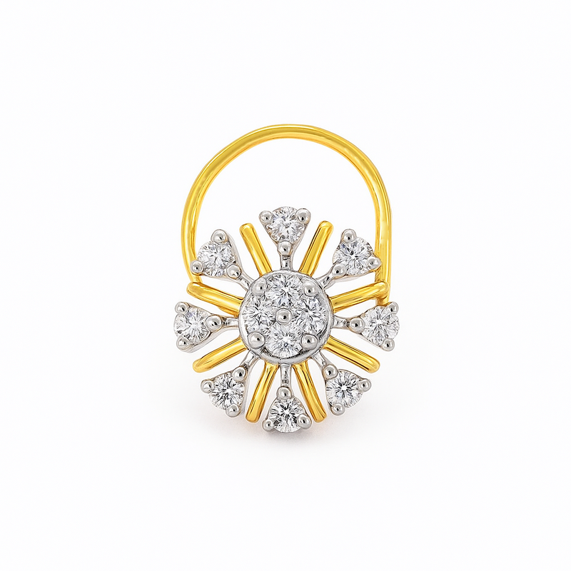 Solar Flare Lab Grown Diamond Nosepin