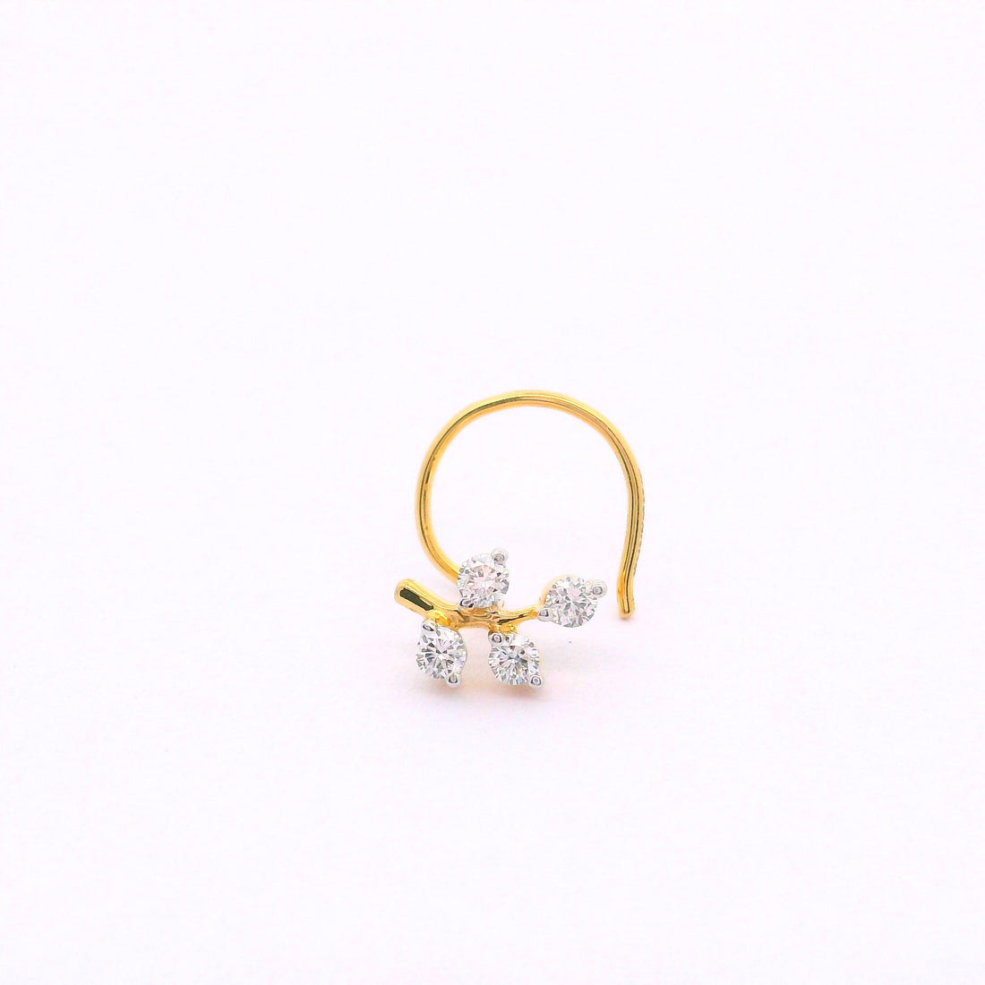 Leaflet Gleam Lab Grown Diamond Nosepin