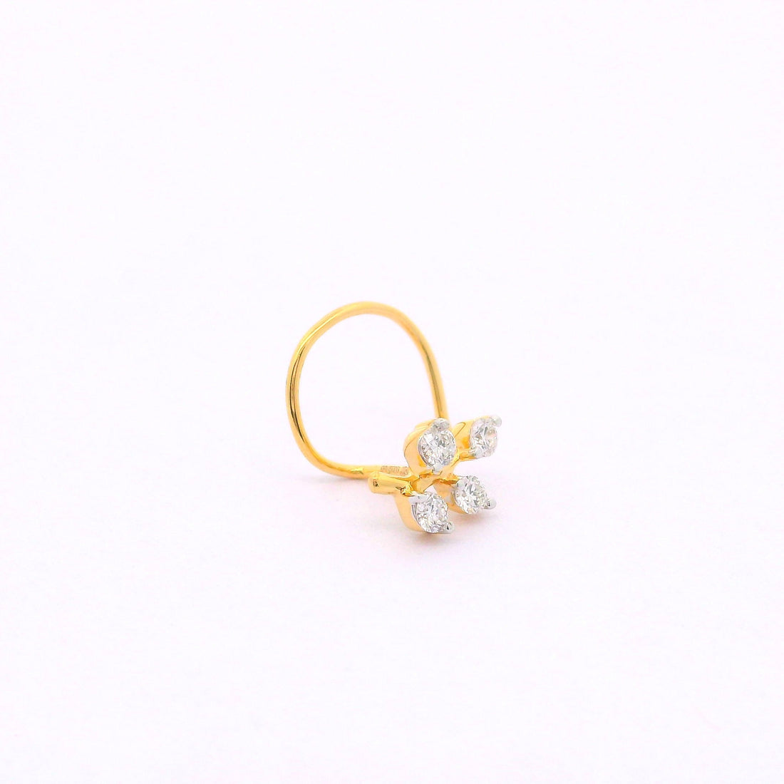 Leaflet Gleam Lab Grown Diamond Nosepin