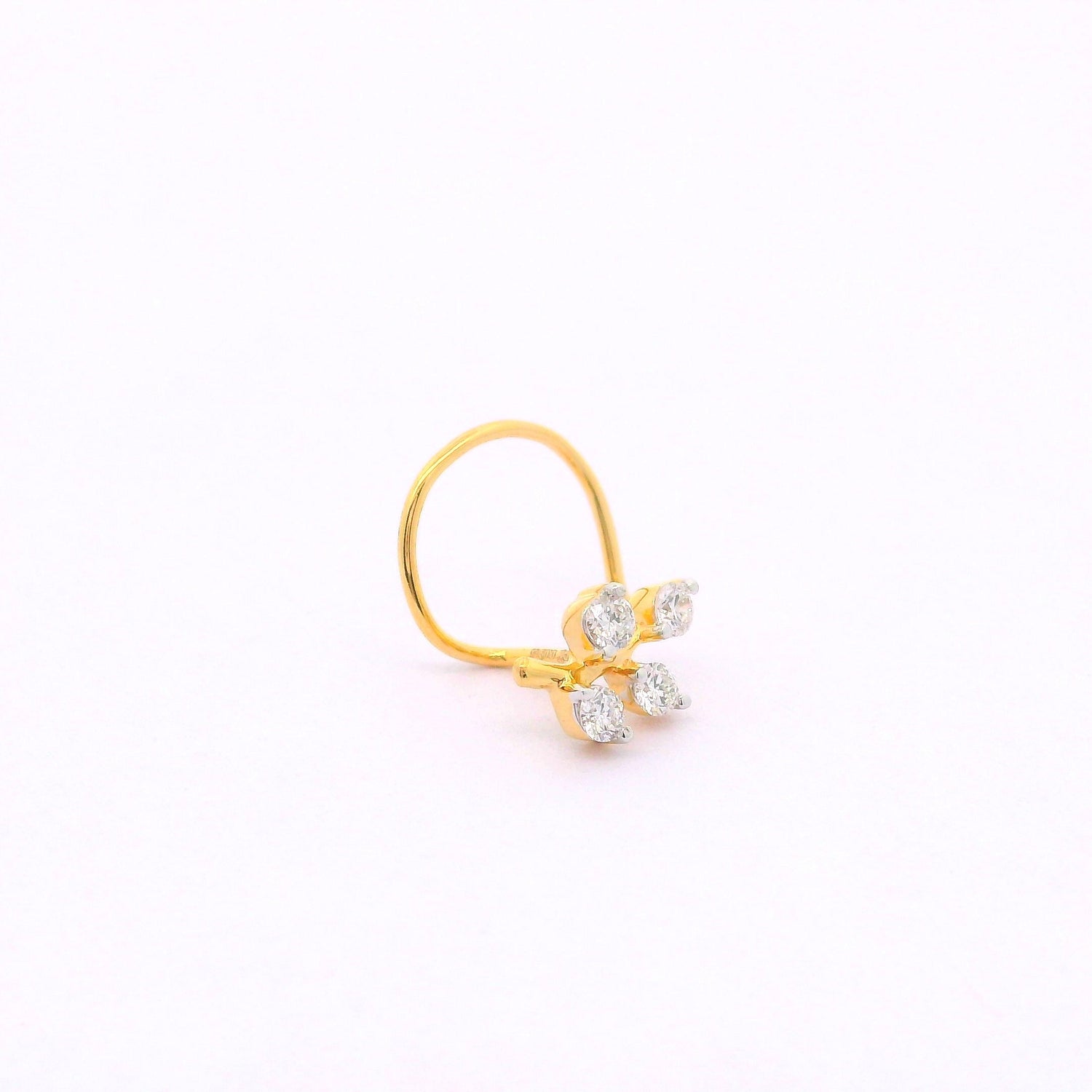 Leaflet Gleam Lab Grown Diamond Nosepin