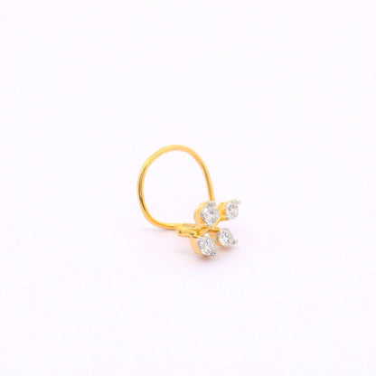 Leaflet Gleam Lab Grown Diamond Nosepin