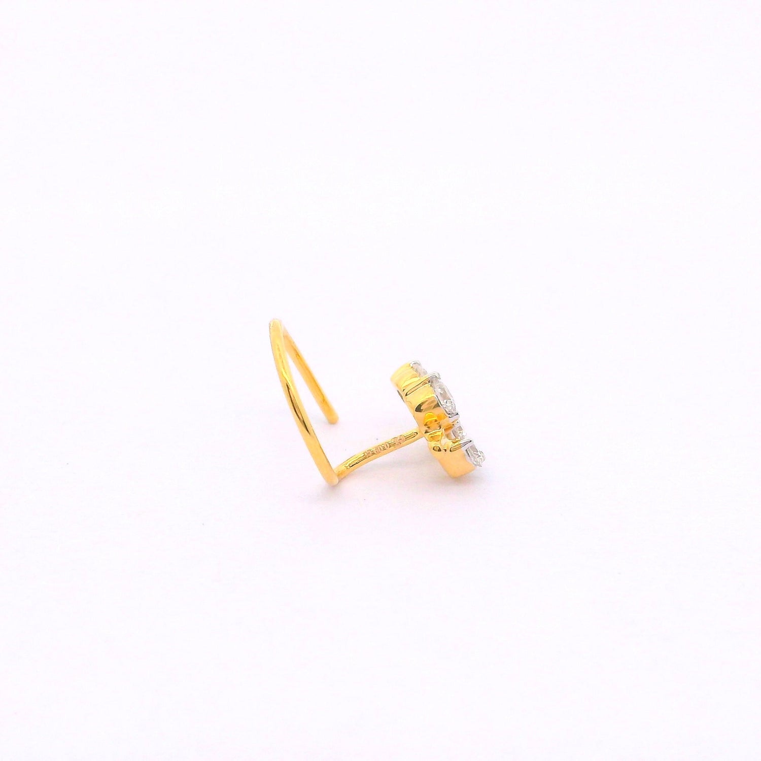 Leaflet Gleam Lab Grown Diamond Nosepin