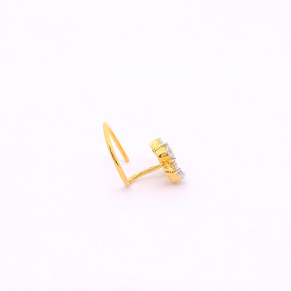 Leaflet Gleam Lab Grown Diamond Nosepin