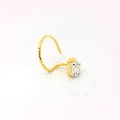 Pristine Glow Lab Grown Diamond Nosepin
