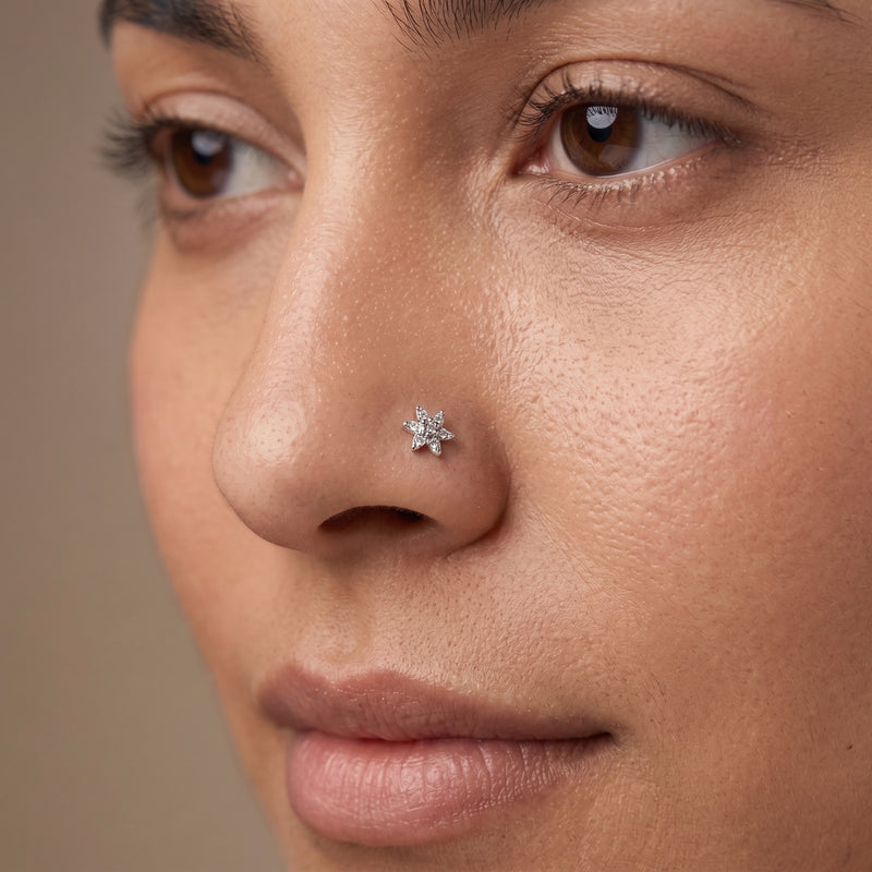 A close-up of a model&