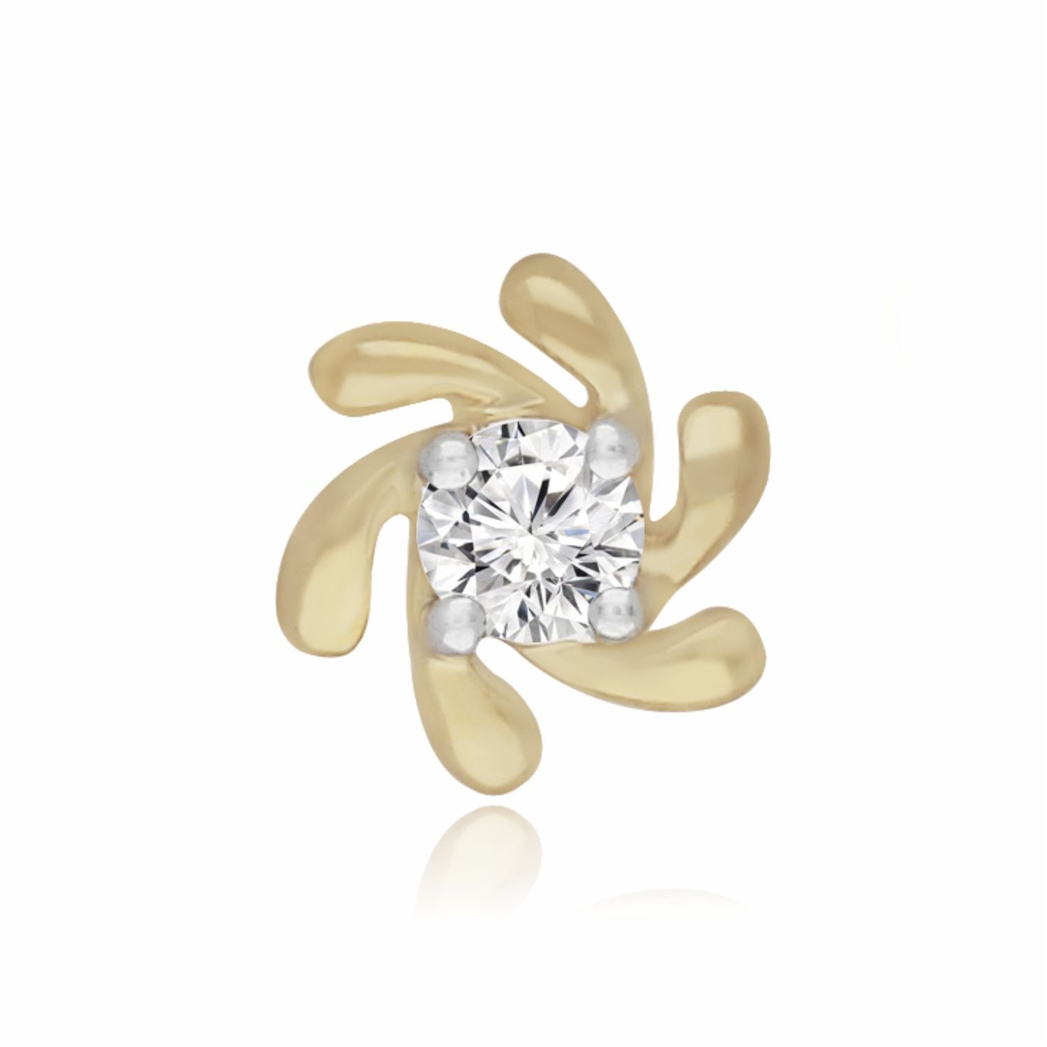 Twirl Radiance Lab Grown Diamond Nosepin