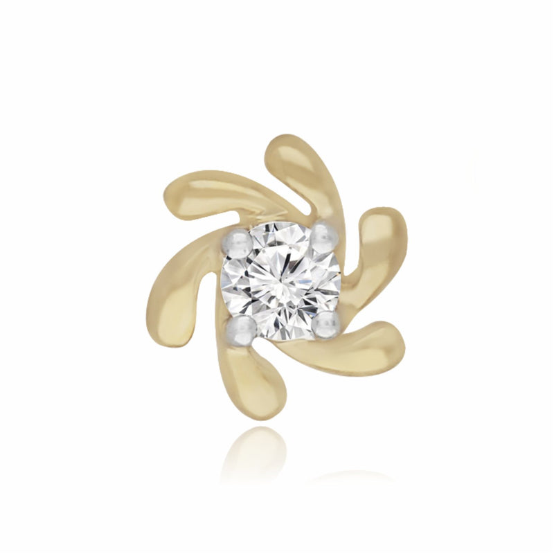 Twirl Radiance Lab Grown Diamond Nosepin