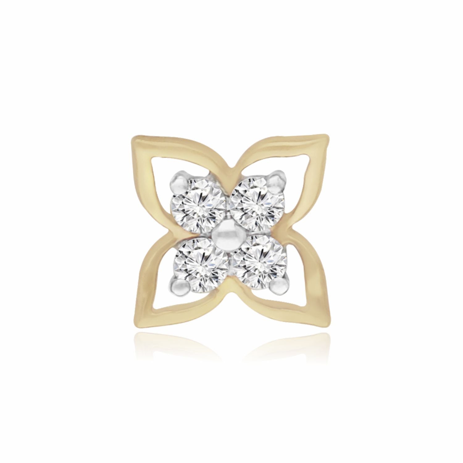 Shimmer Wing Lab Grown Diamond Nosepin