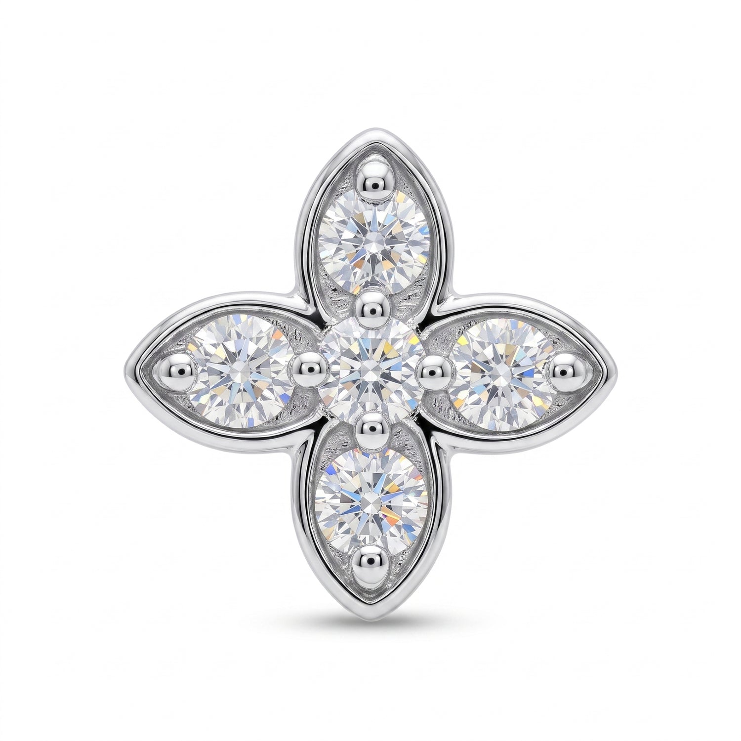 Arctic Petal Lab Grown Diamond Nosepin
