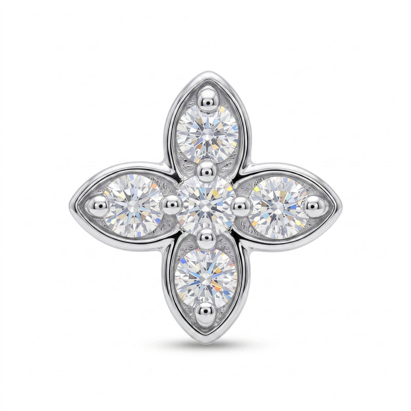 Arctic Petal Lab Grown Diamond Nosepin