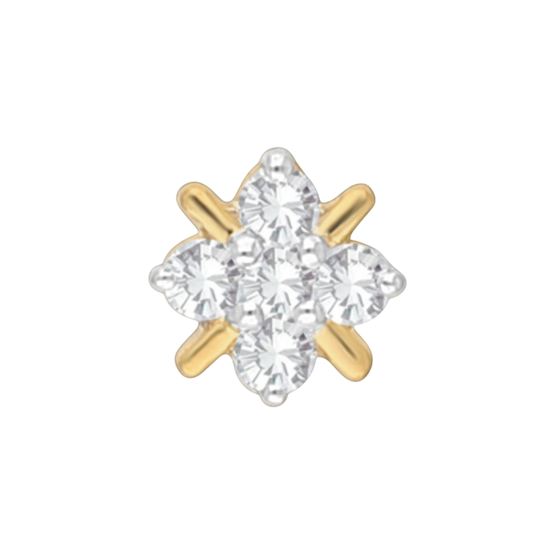 Solstice Blossom Lab Grown Diamond Nosepin