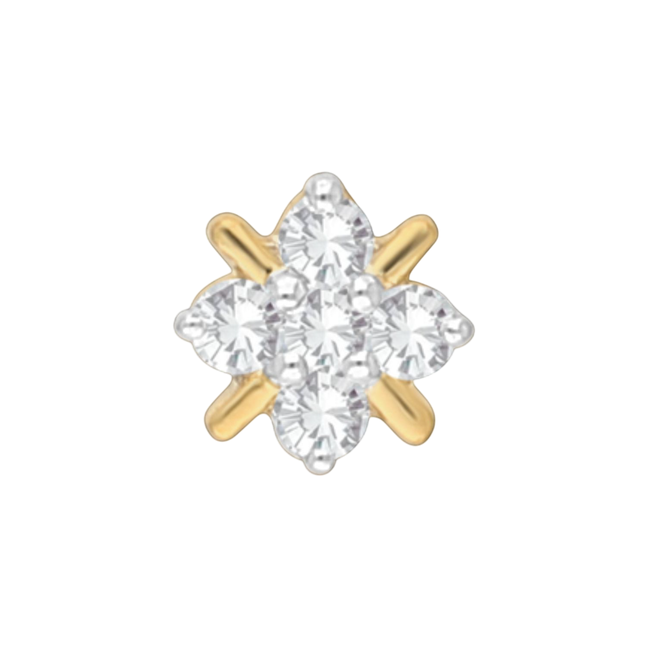 Solstice Blossom Lab Grown Diamond Nosepin