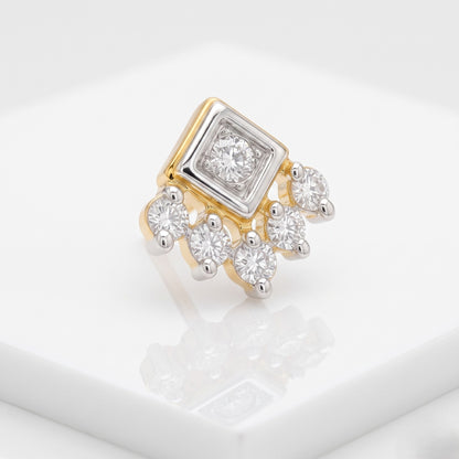 Deco Charm Lab Grown Diamond Nosepin